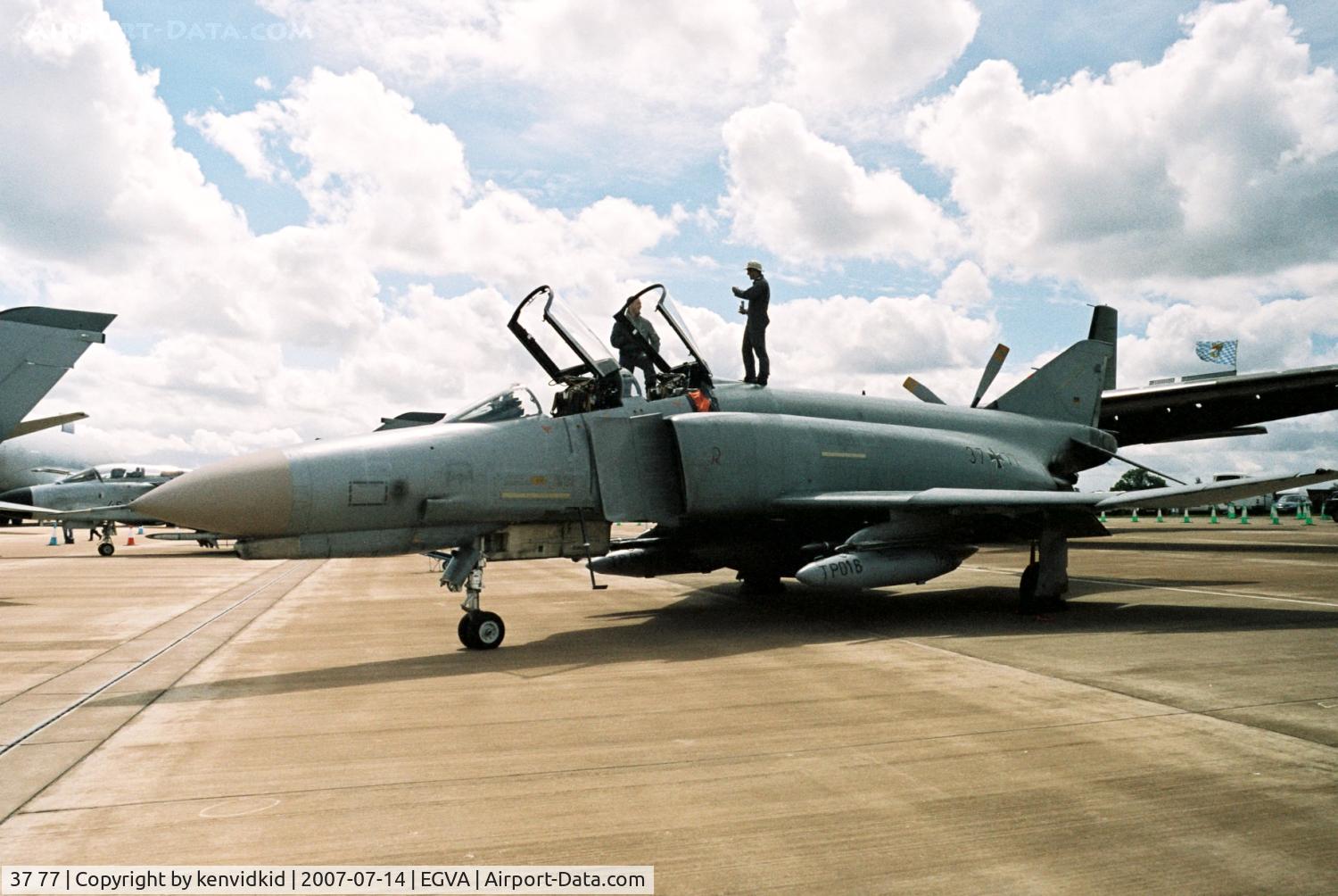 37 77, 1972 McDonnell Douglas F-4F Phantom II C/N 4537, On static display at RIAT 2007.