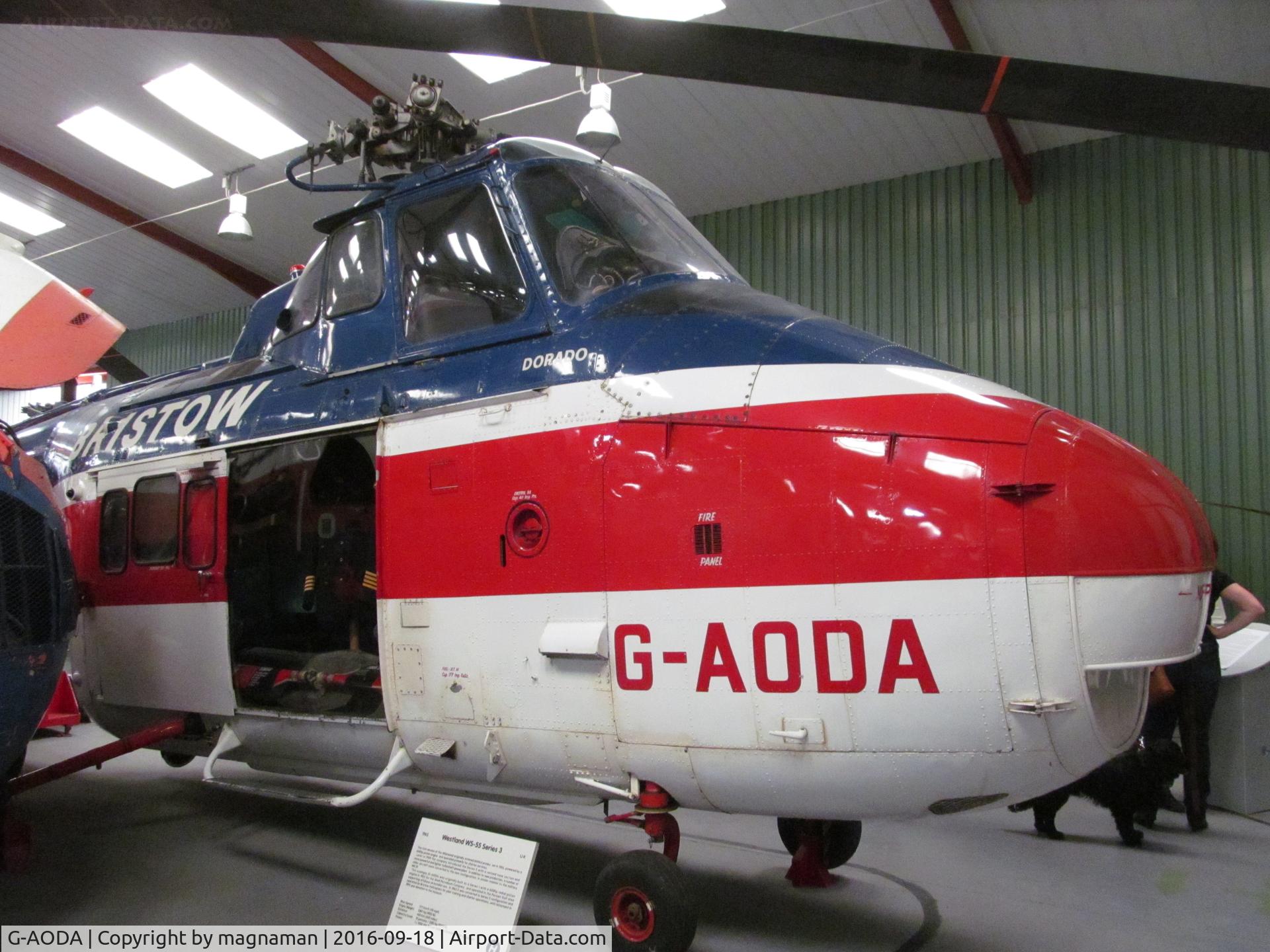 G-AODA, 1955 Westland S.55 Series 3 Whirlwind C/N WA113, nice museum exhibit