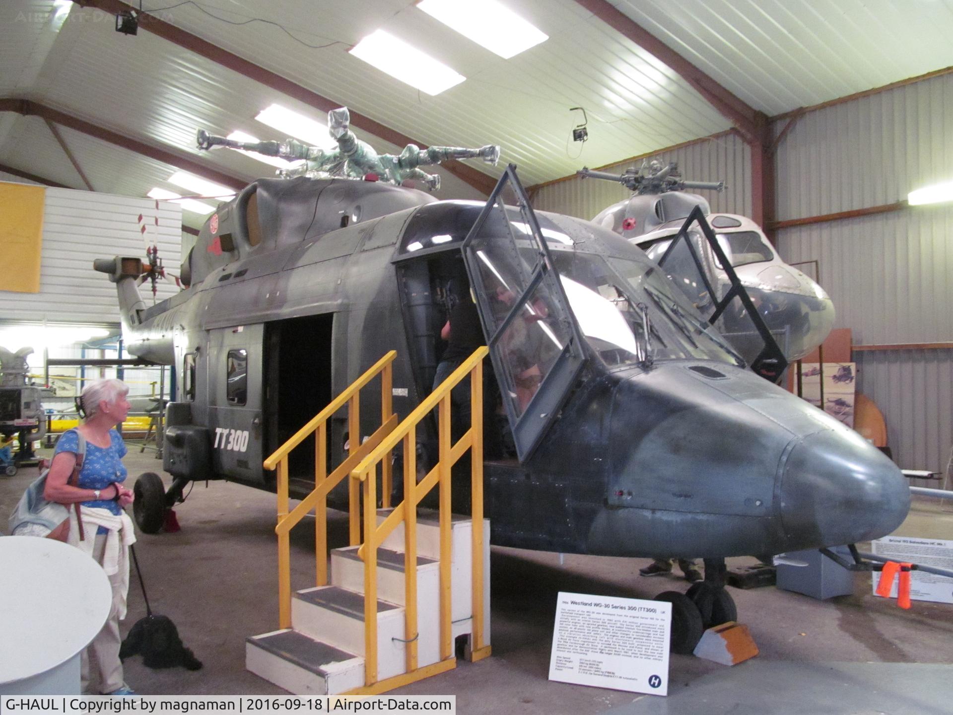 G-HAUL, 1986 Westland WG-30-300 C/N 020, in jam packed museum