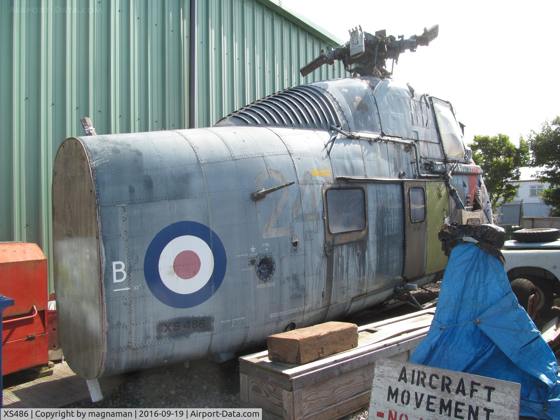 XS486, 1964 Westland Wessex HU.5 C/N WA160, awaiting restoration