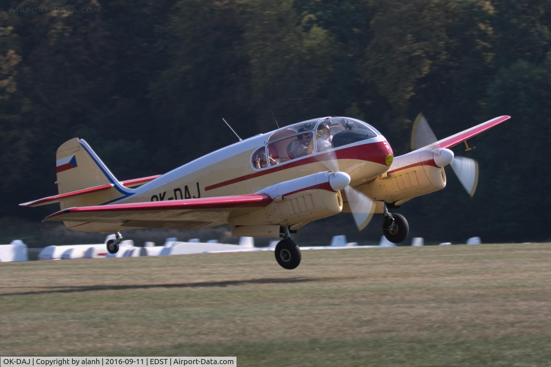 OK-DAJ, 1959 Let Ae-145 Super Aero 145 C/N 171911, Departing the 2016 Hahnweide Oldtimer Fliegertreffen
