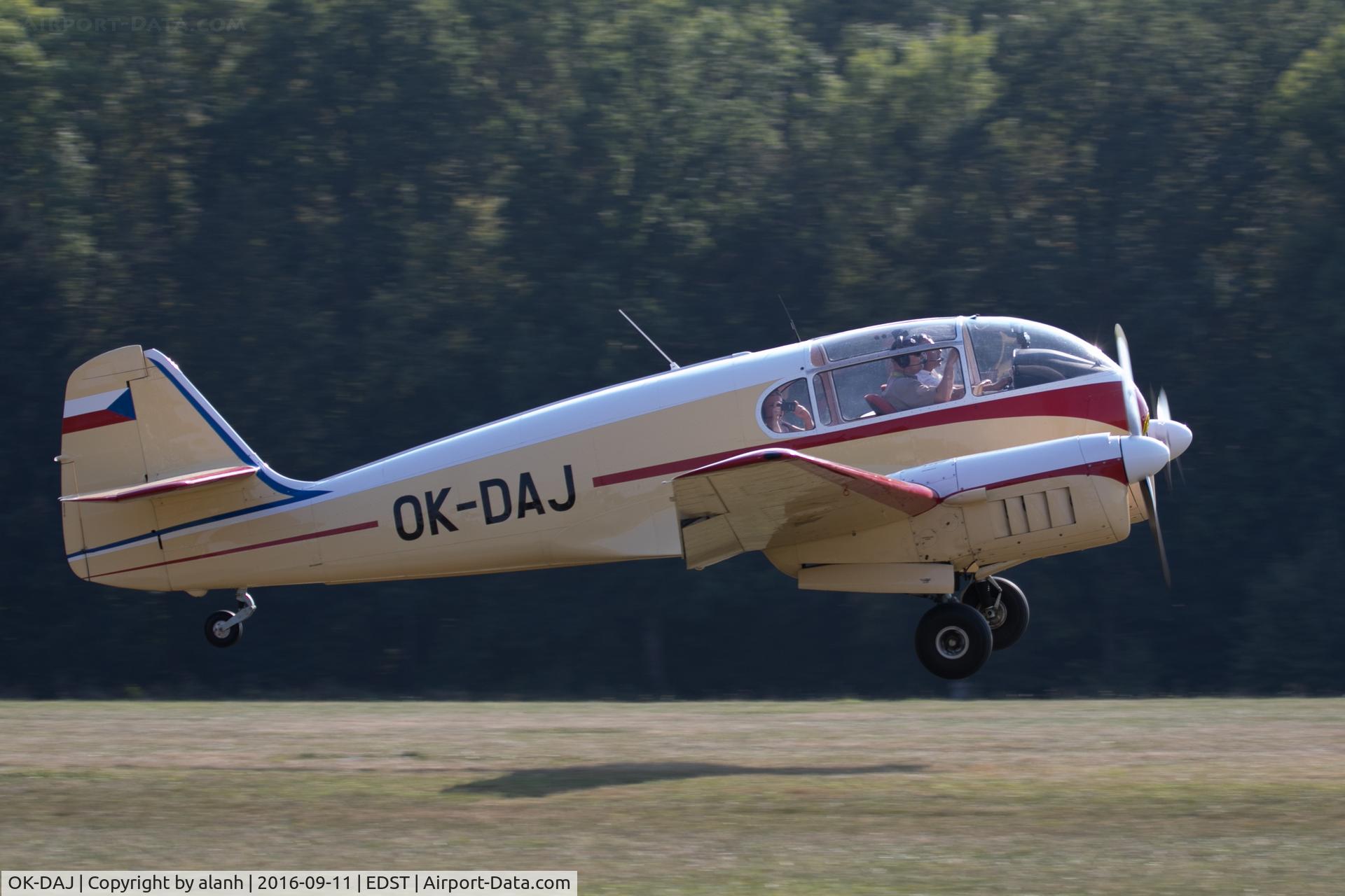 OK-DAJ, 1959 Let Ae-145 Super Aero 145 C/N 171911, Departing the 2016 Hahnweide Oldtimer Fliegertreffen