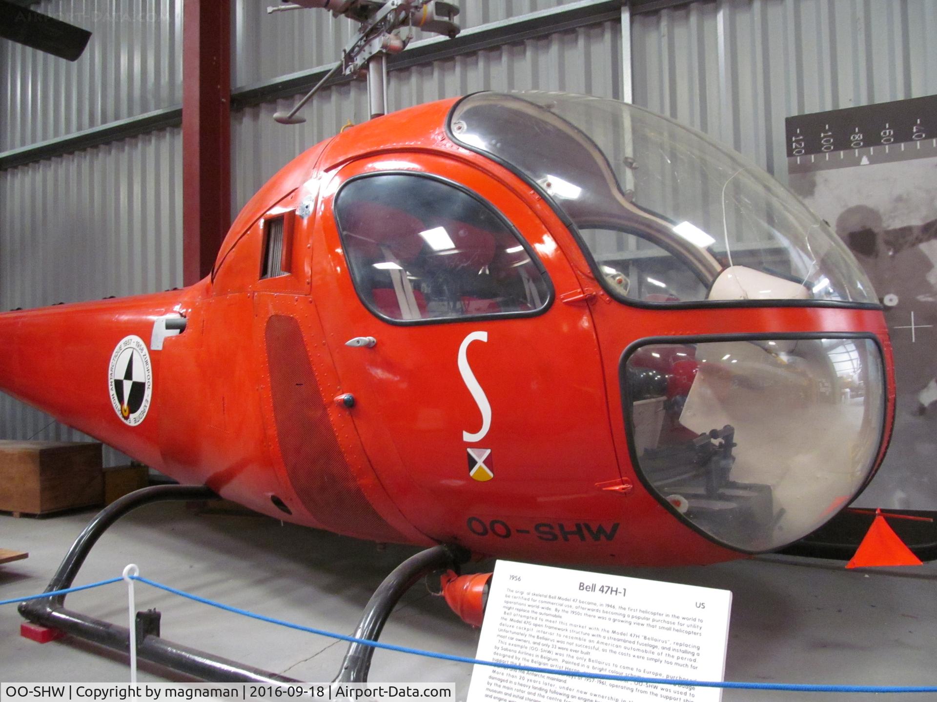 OO-SHW, 1956 Bell 47H-1 C/N 1538, at wsm