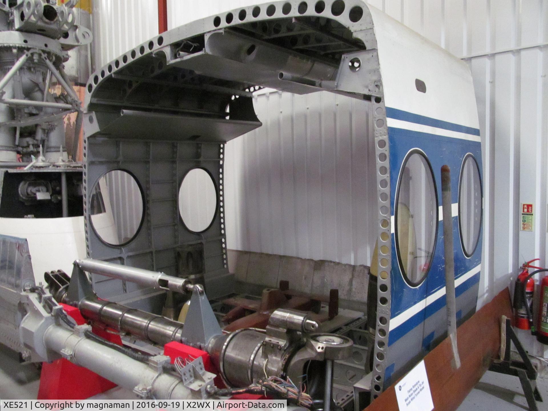 XE521, 1957 Fairey Rotodyne Y C/N F.9429, what is left at WSMmuseum