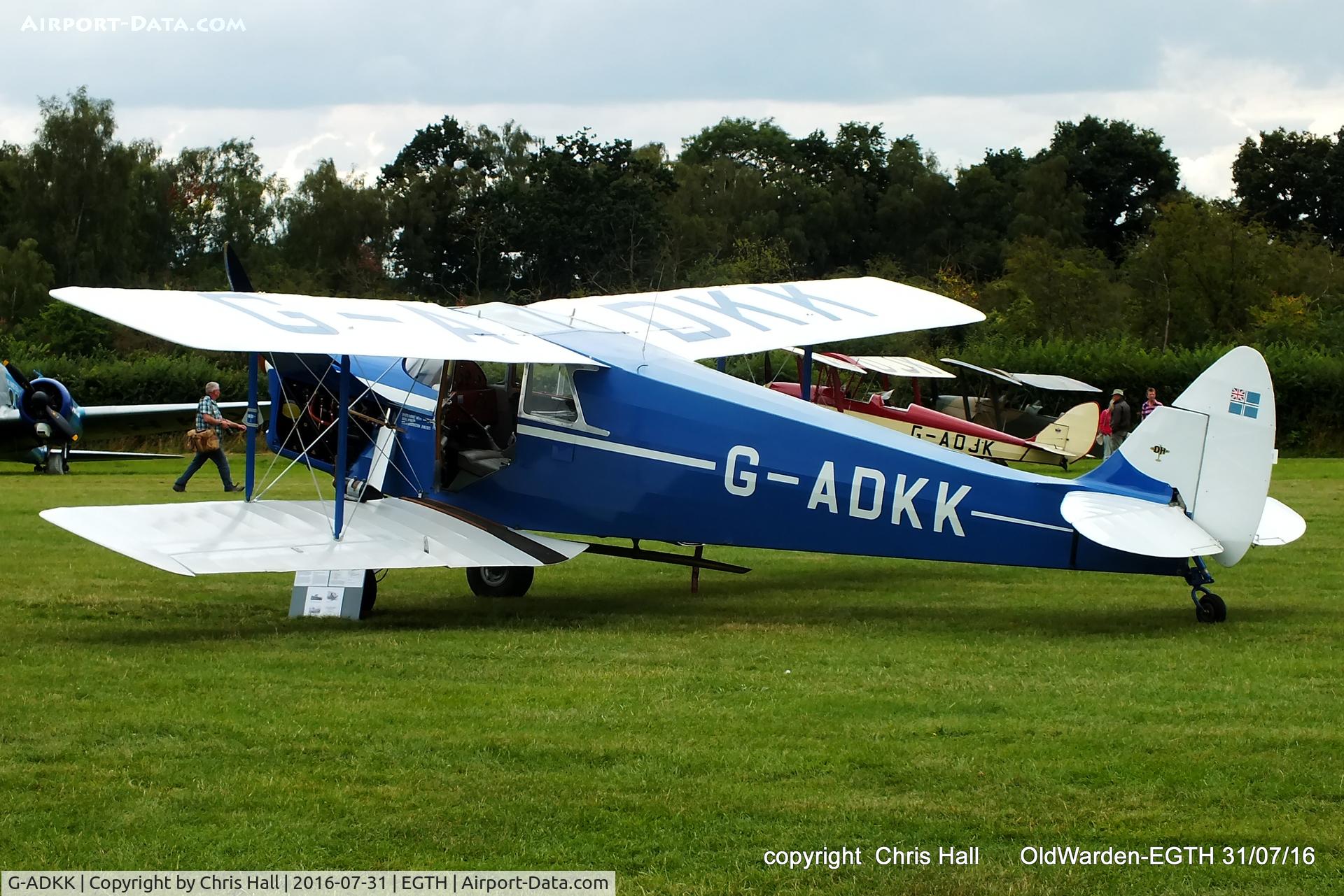 G-ADKK, 1935 De Havilland DH.87B Hornet Moth C/N 8033, 
