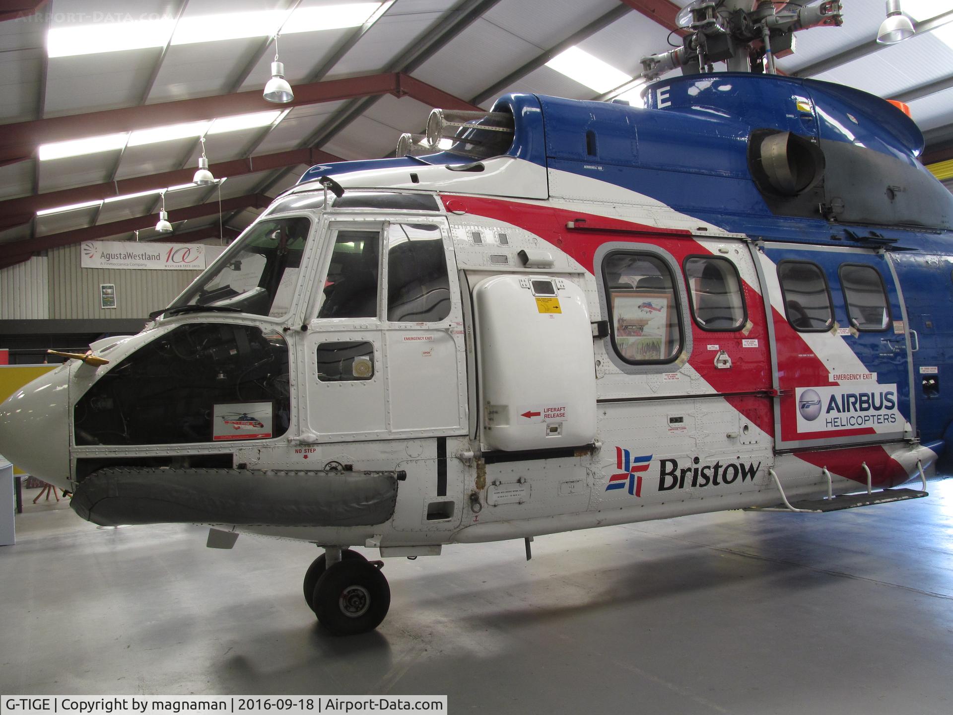 G-TIGE, 1982 Aerospatiale AS-332L Super Puma C/N 2028, Another new exhibit it think at WSM