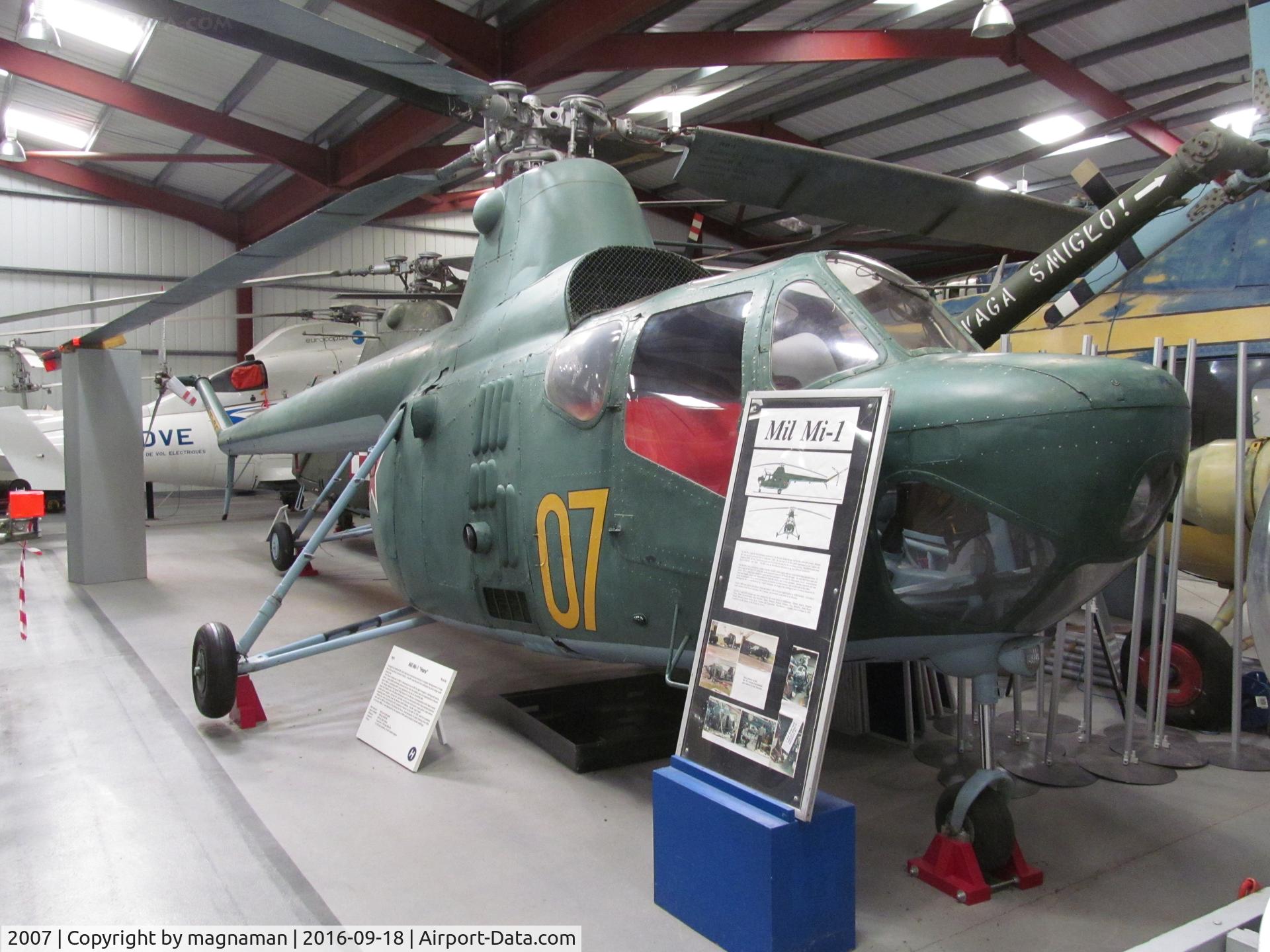 2007, Mil Mi-1 C/N S112007, nice eastern Europe contingent at this museum