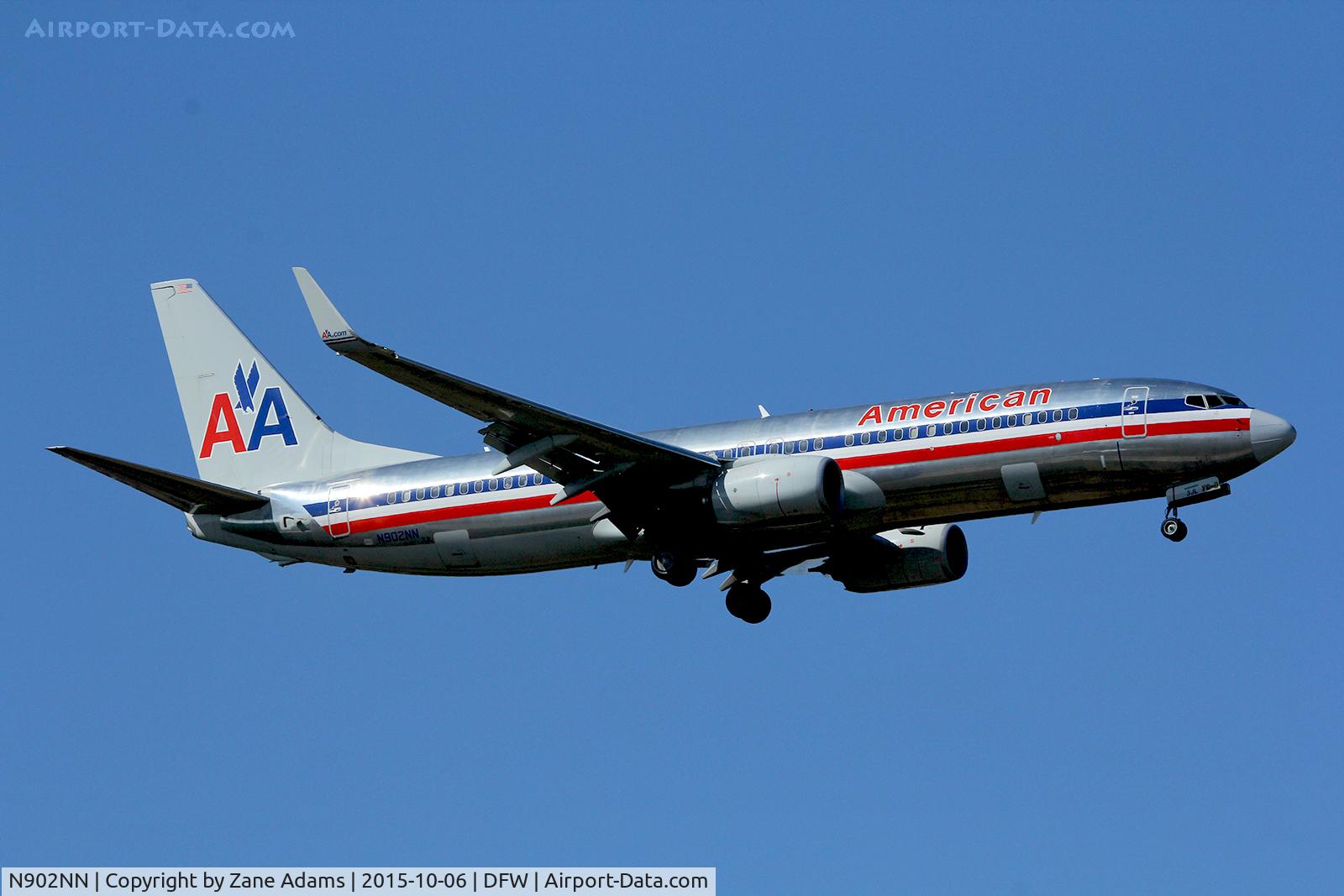 N902NN, 2012 Boeing 737-823 C/N 31154, American Airlines arriving at DFW Airport