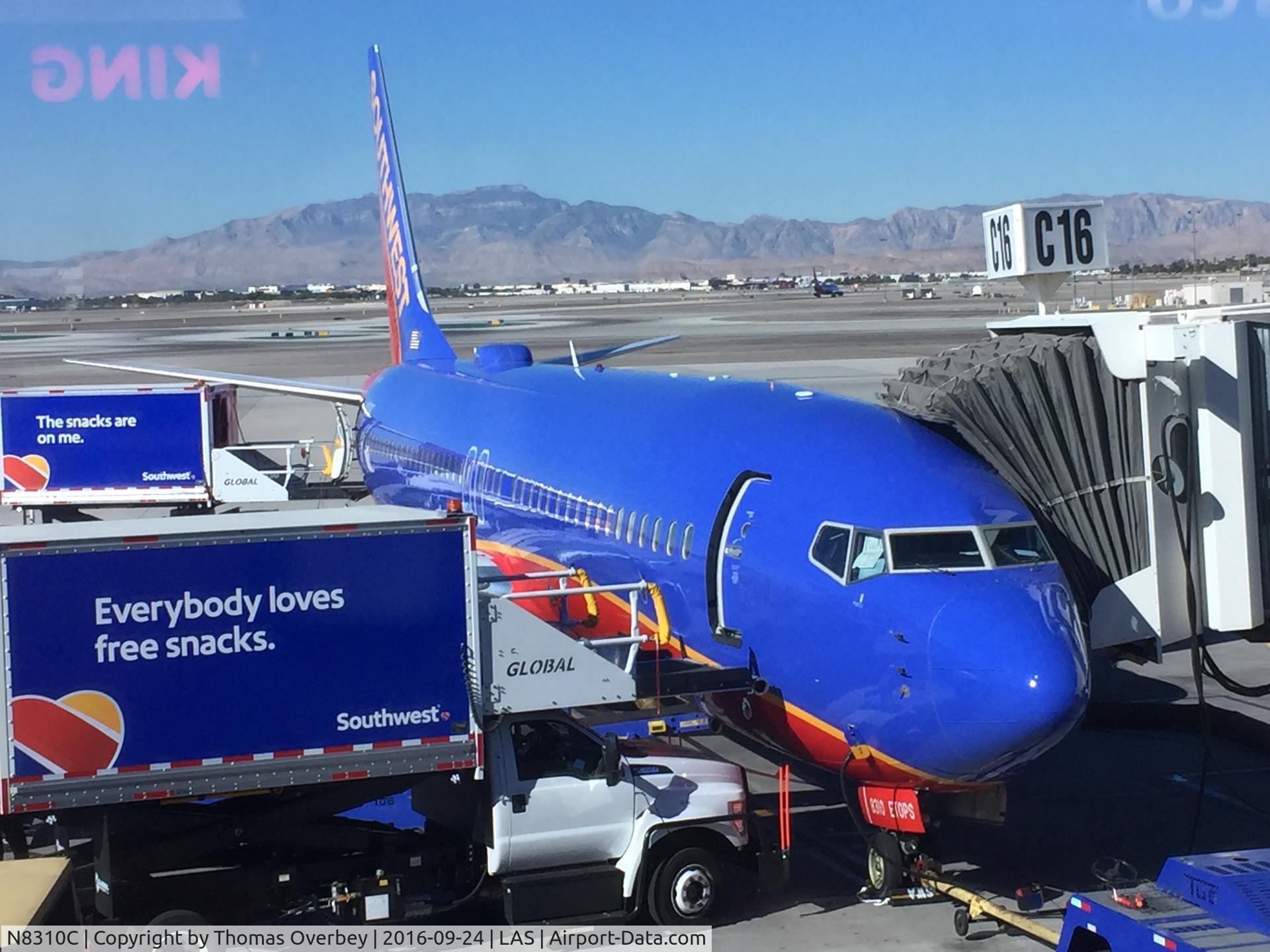 N8310C, 2012 Boeing 737-8H4 C/N 38807, LAS flight readying flight to TPA
