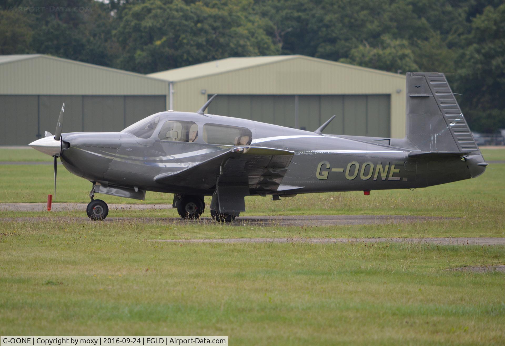 G-OONE, 1987 Mooney M20J 201 C/N 24-3039, Mooney M20J at Denham.