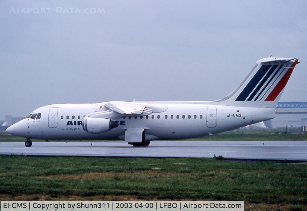 EI-CMS, 1985 British Aerospace BAe.146-200A C/N E2044, Taxiing to the Terminal... special Rugby flight...