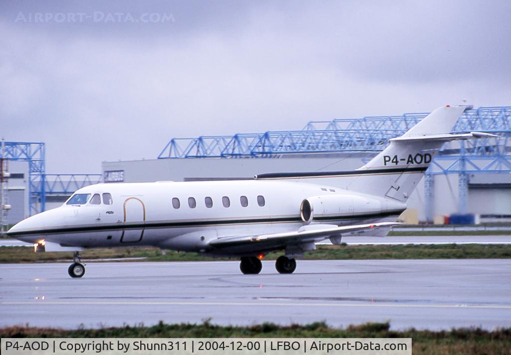 P4-AOD, 1981 British Aerospace HS.125-700A C/N 257153, Taxiing to the General Aviation area...