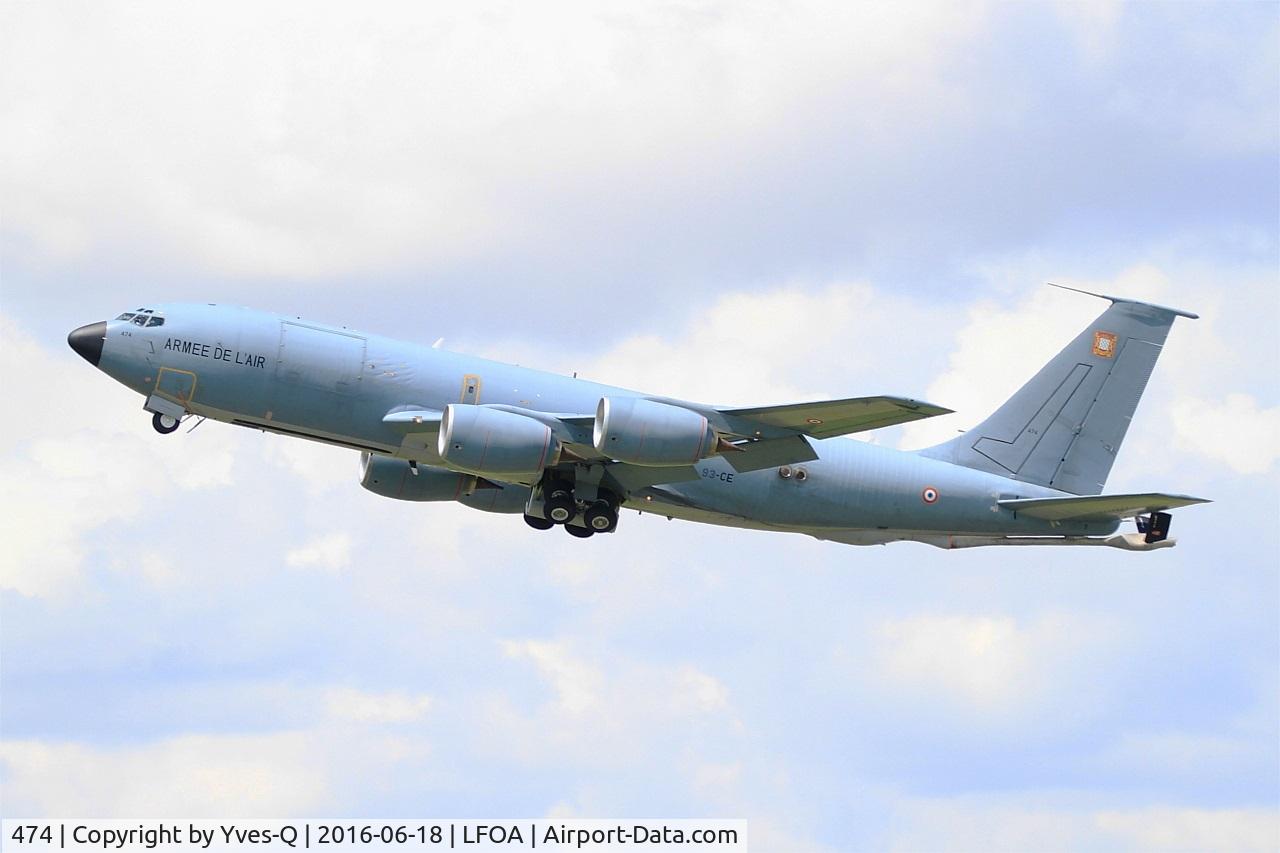 474, 1964 Boeing C-135FR Stratotanker C/N 18683, Boeing C-135FR Stratotanker, Take off rwy 24, Avord Air Base 702 (LFOA) Open day 2016