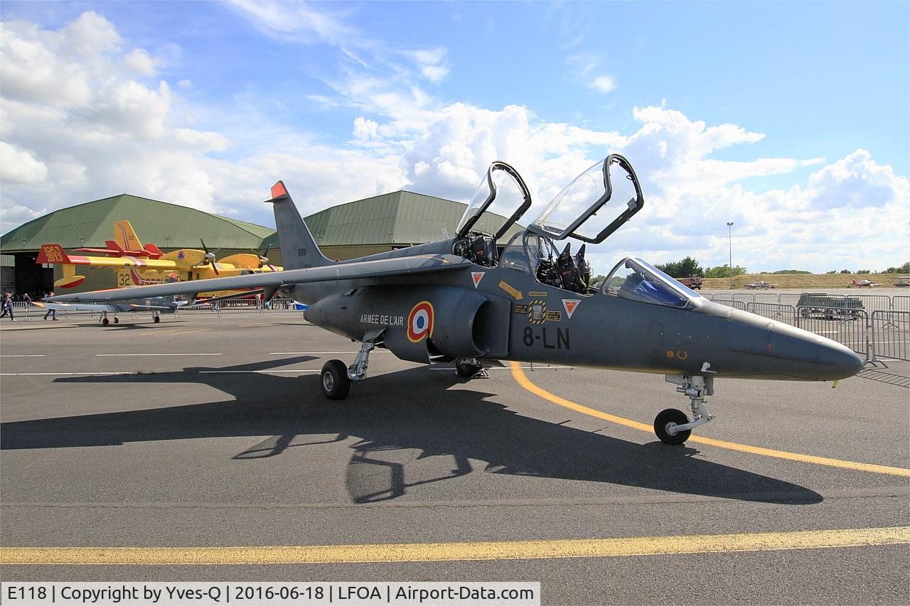 E118, Dassault-Dornier Alpha Jet E C/N E118, Dassault-Dornier Alpha Jet E, Static display, Avord Air Base 702 (LFOA) Open day 2016
