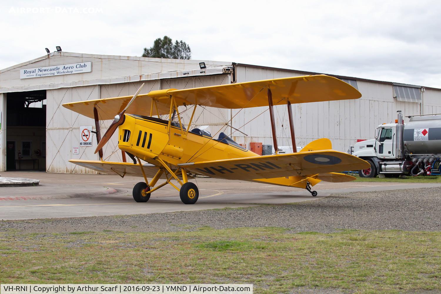 VH-RNI, 1940 De Havilland Australia DH-82A Tiger Moth C/N DHA108, Maitland Airport NSW