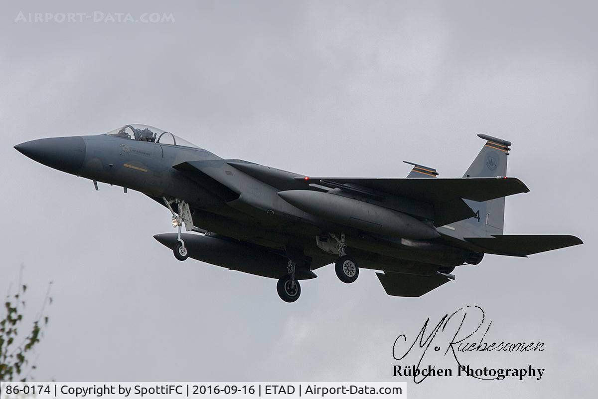 86-0174, 1986 McDonnell Douglas F-15C Eagle C/N 1024/C402, F-15C 86-0174/LN 493rd FS / Final 23