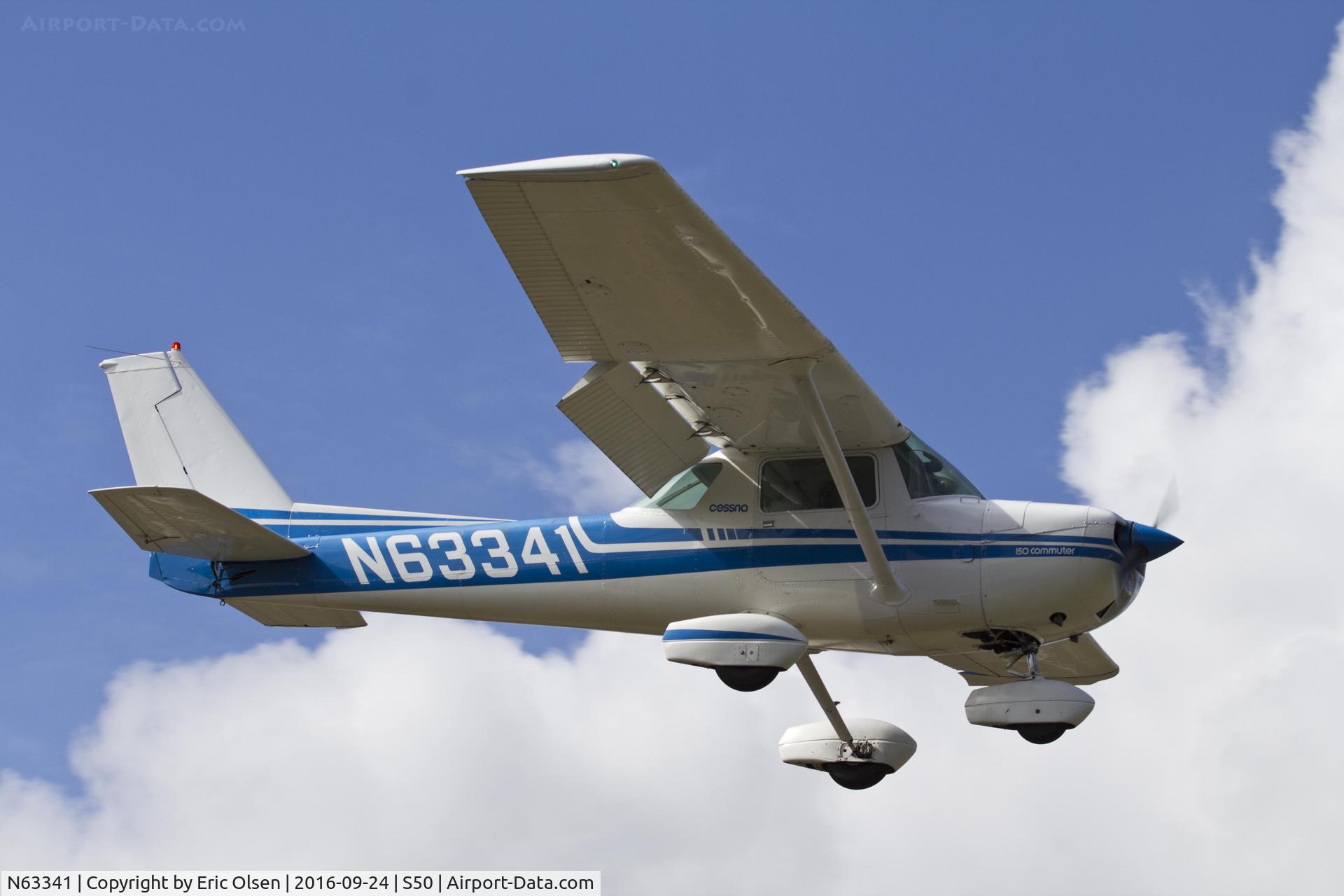 N63341, 1975 Cessna 150M C/N 15077250, On final to S50.