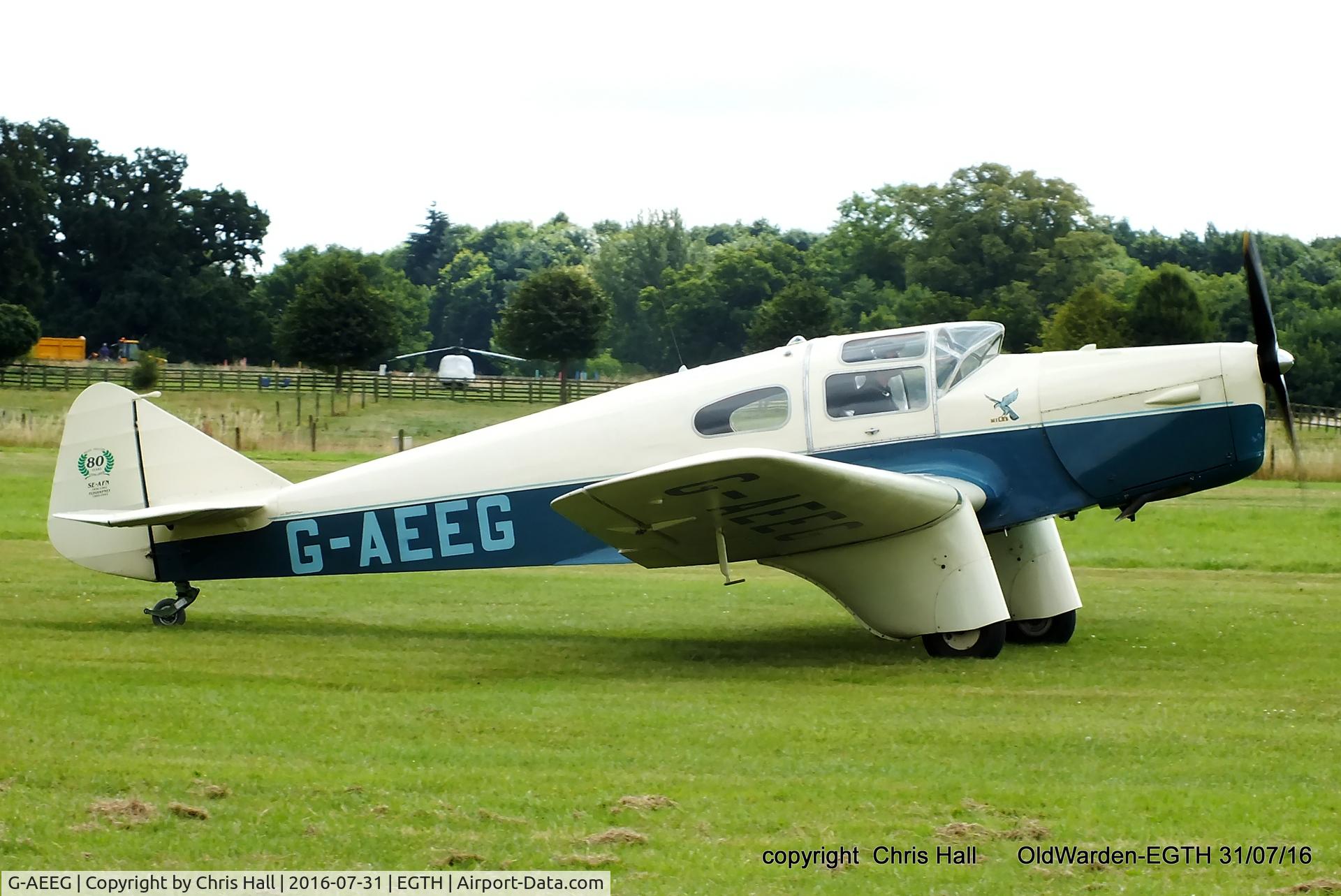 G-AEEG, 1936 Miles M-3A Falcon Major C/N 216, 