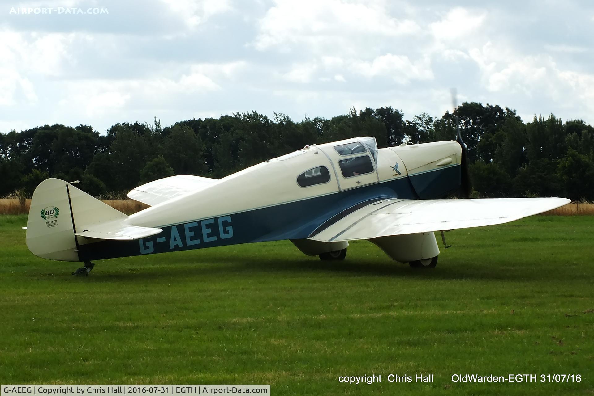G-AEEG, 1936 Miles M-3A Falcon Major C/N 216, 