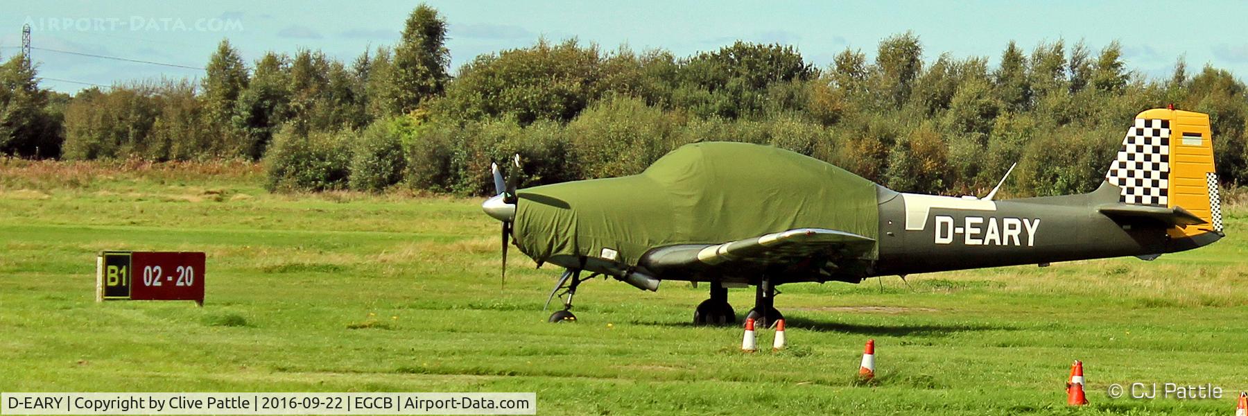 D-EARY, 1959 Piaggio P-149D C/N 057, At the City Airport Manchester,  Barton EGCB