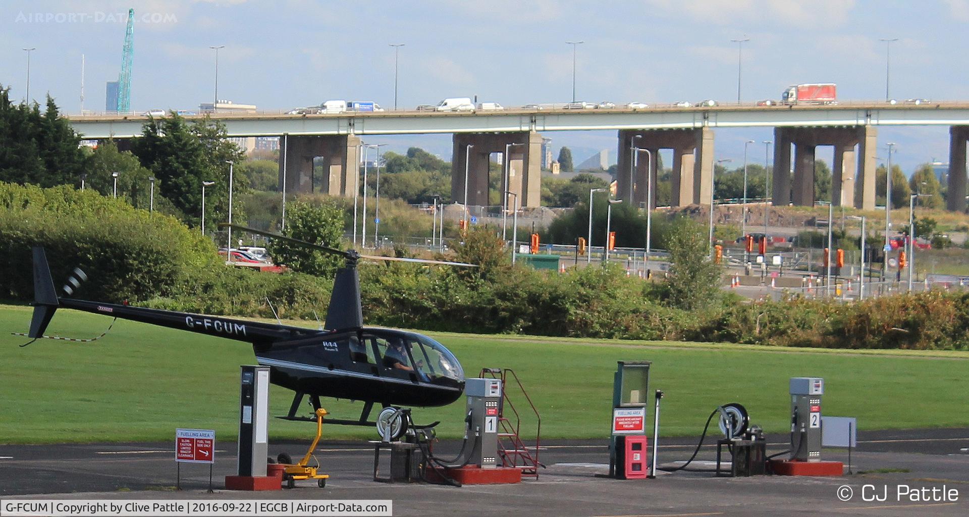G-FCUM, 2007 Robinson R44 Raven II C/N 11723, At the City Airport Manchester,  Barton EGCB