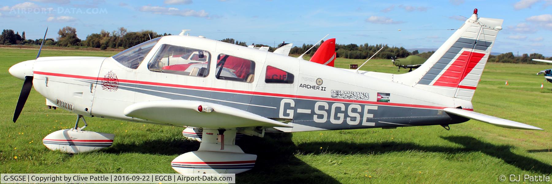 G-SGSE, 1978 Piper PA-28-181 Cherokee Archer II C/N 28-7890332, At the City Airport Manchester,  Barton EGCB