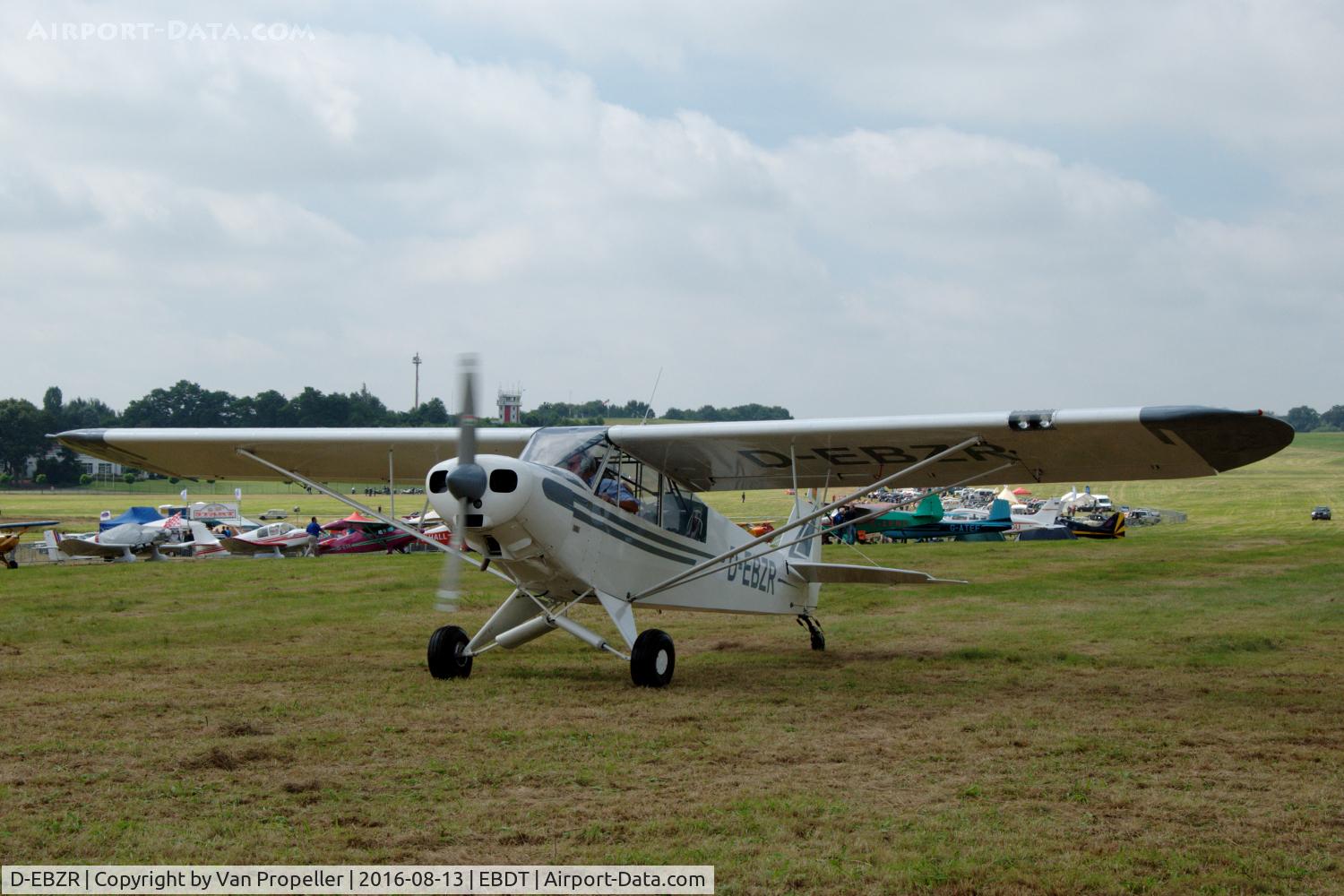 D-EBZR, 1954 Piper L-21B Super Cub (PA-18-135) C/N 18-4017, Piper L-21B Super Cub taxiing in during the 2016 Schaffen-Diest Oldtimer Fly-in