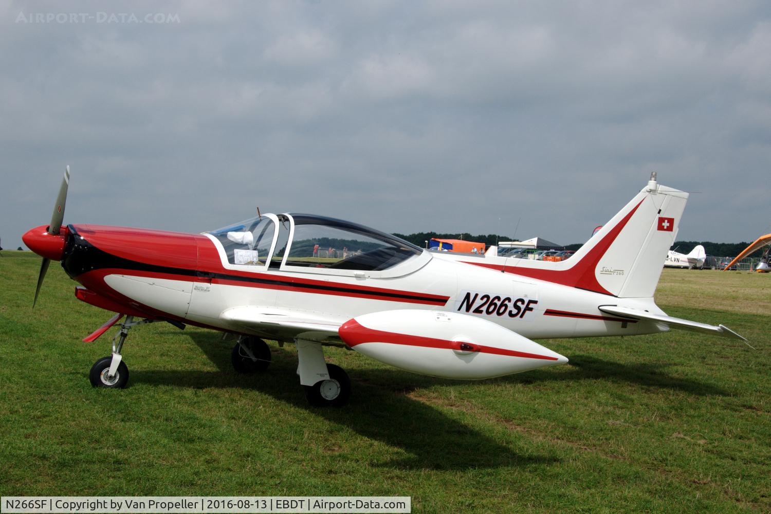 N266SF, 1969 SIAI-Marchetti SF-260 C/N 2-29, SIAI-Marchetti SF.260 at the 2016 Schaffen-Diest Oldtimer Fly-in