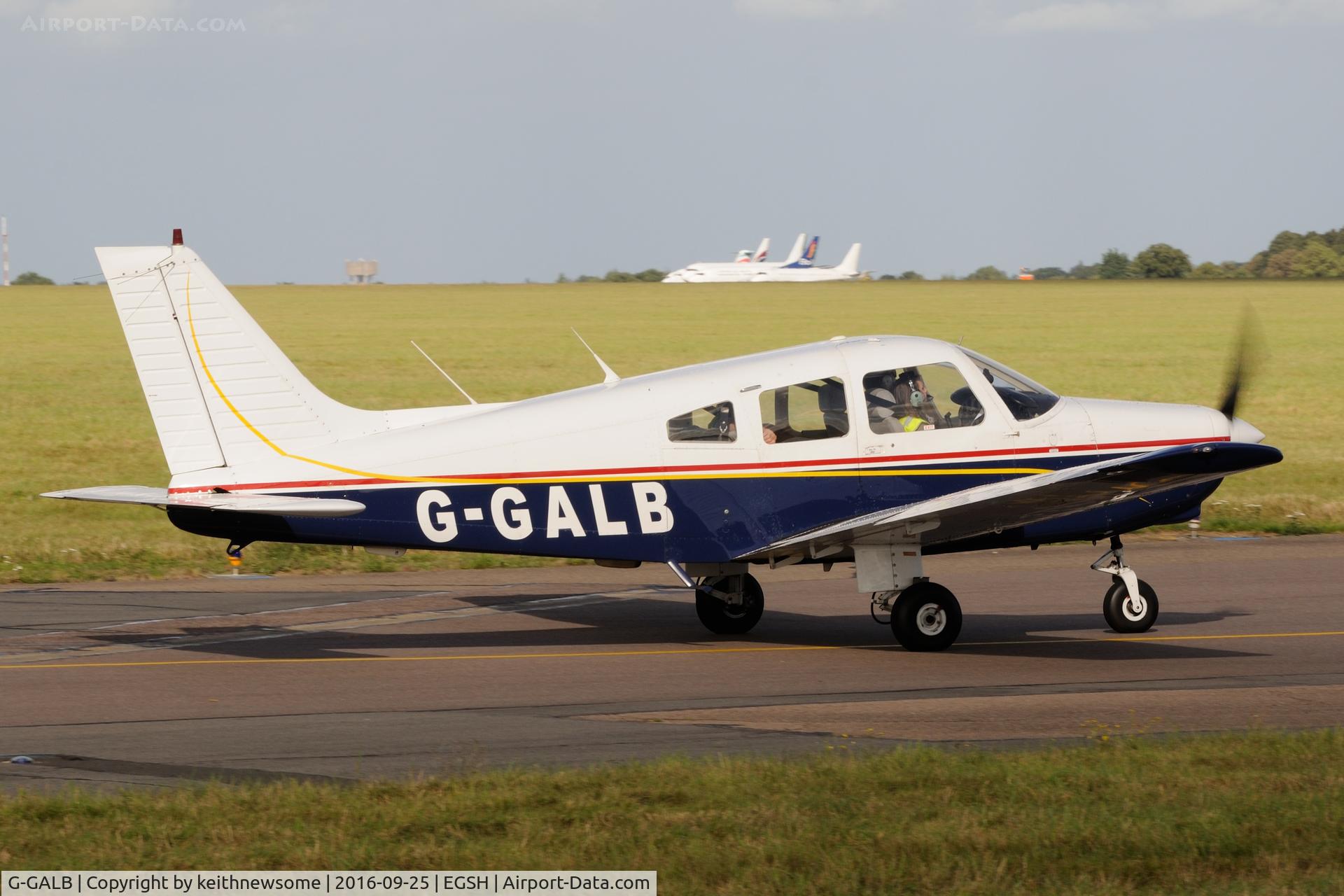 G-GALB, 1986 Piper PA-28-161 Cherokee Warrior II C/N 28-8616021, Nice Visitor.