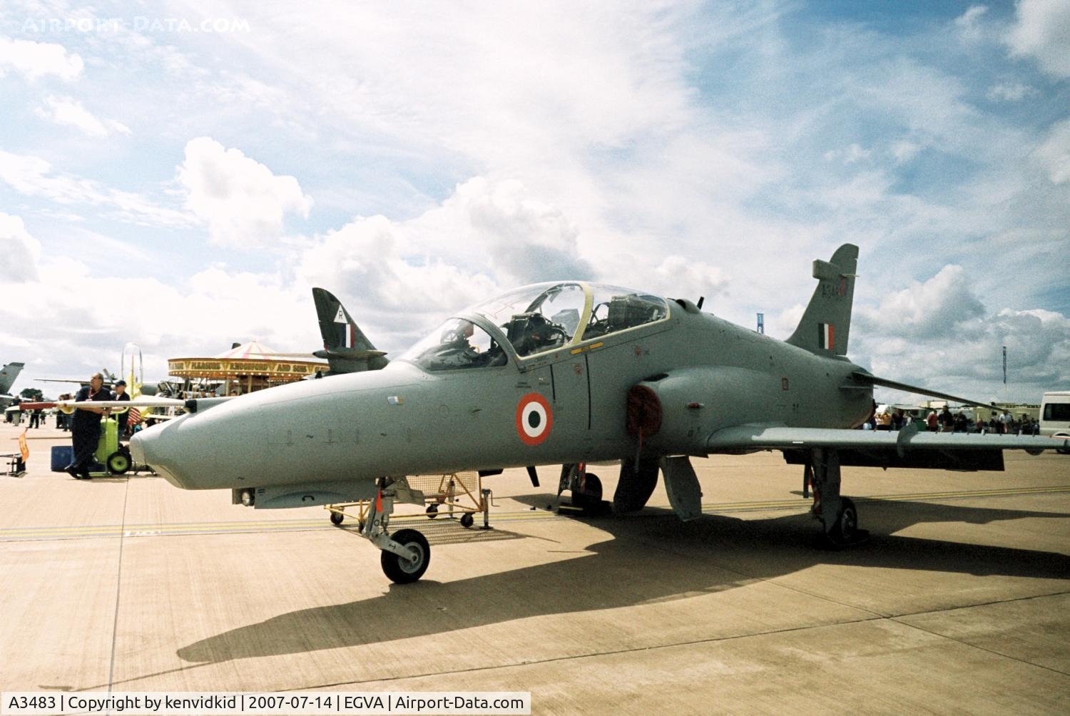 A3483, 2007 British Aerospace Hawk 132 C/N HT004/0904, On static display at 2007 RIAT.