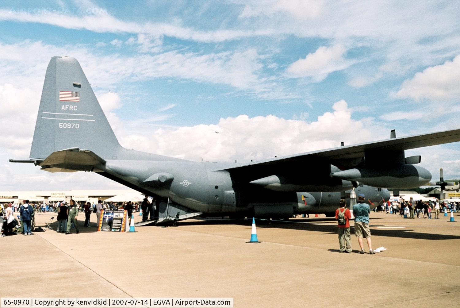 65-0970, 1965 Lockheed HC-130P Hercules C/N 382-4112, On static display at 2007 RIAT.