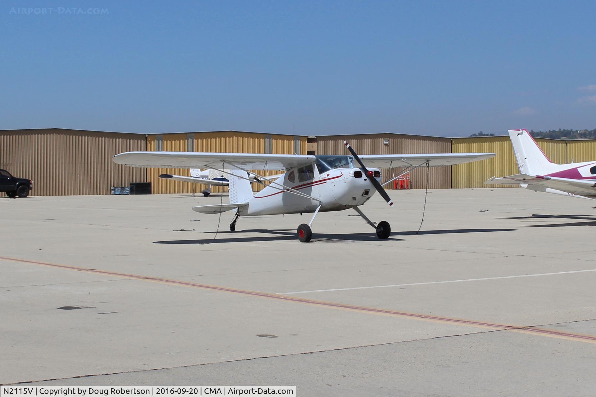 N2115V, 1948 Cessna 120 C/N 14340, 1948 Cessna 120, Continental C85 85 Hp, the Vee wing struts and fabric-covered wings also differentiate the C120 from the C140.