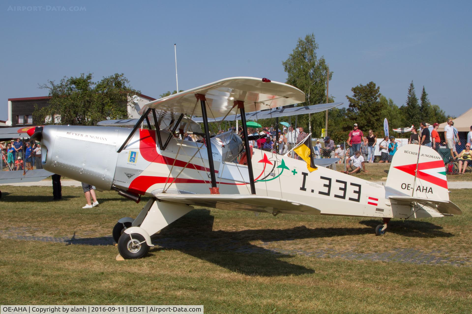 OE-AHA, 2001 Tatra T-131PA Jungmann C/N T-131.111, On the flightline at the 2016 Hahnweide Oldtimer Fliegertreffen