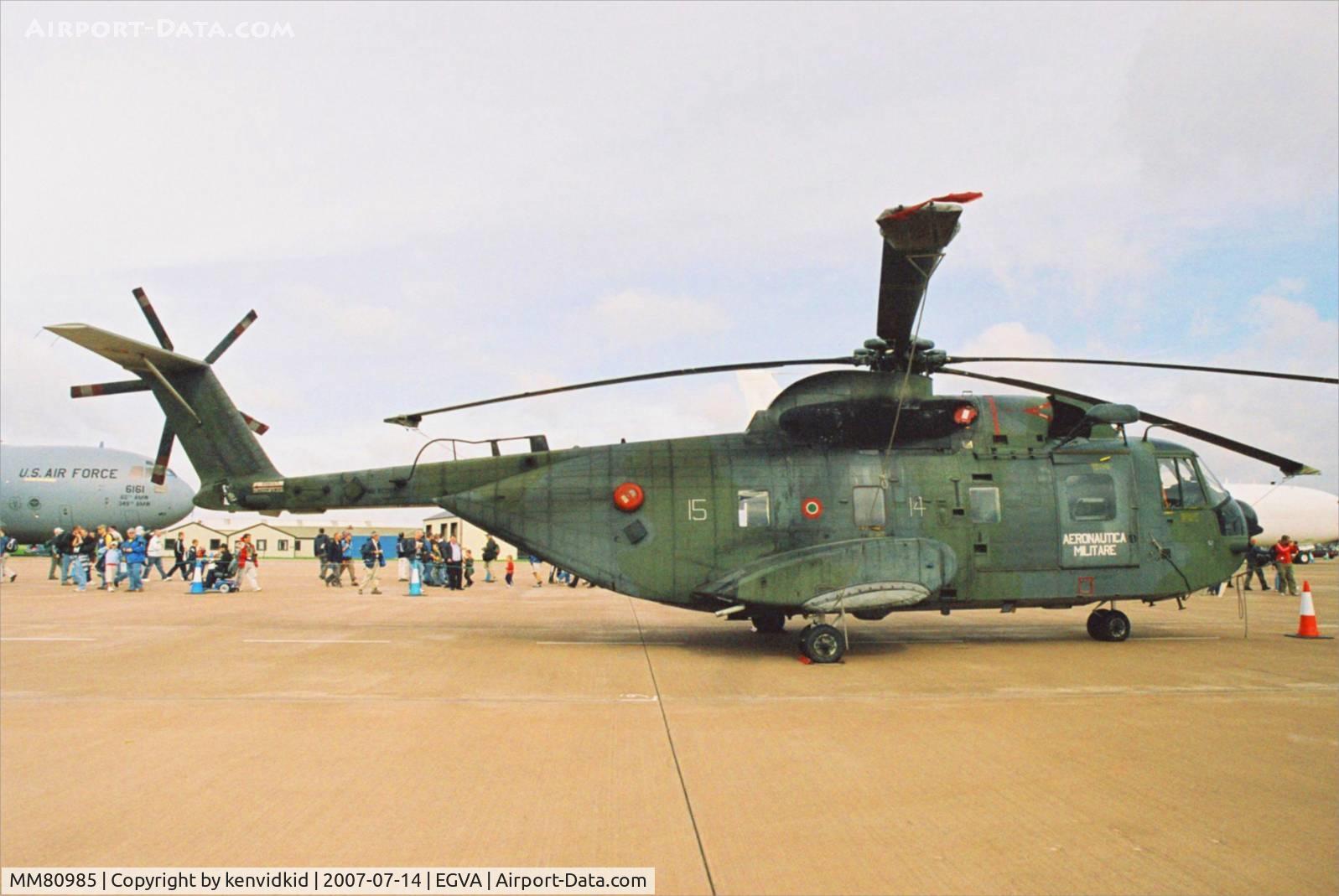 MM80985, 1977 Agusta HH-3F Pelican C/N 6212, On static display at 2007 RIAT.