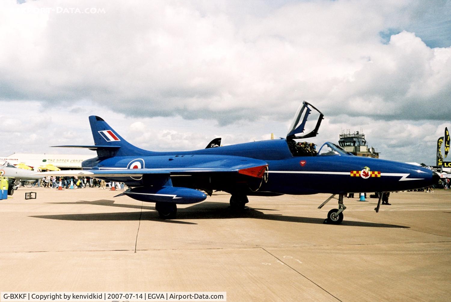G-BXKF, 1958 Hawker Hunter T.7 C/N 41H/003315, On static display at 2007 RIAT.