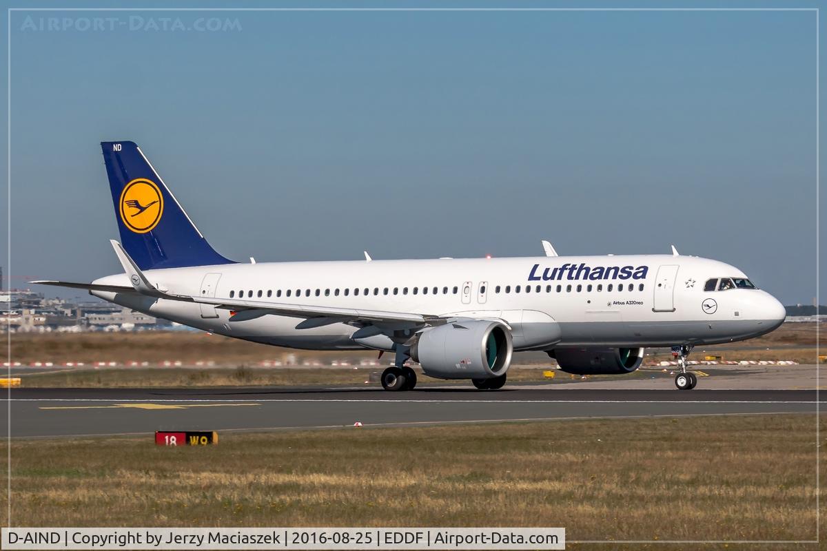 D-AIND, 2016 Airbus A320-271NEO C/N 7078, Airbus Airbus A320neo