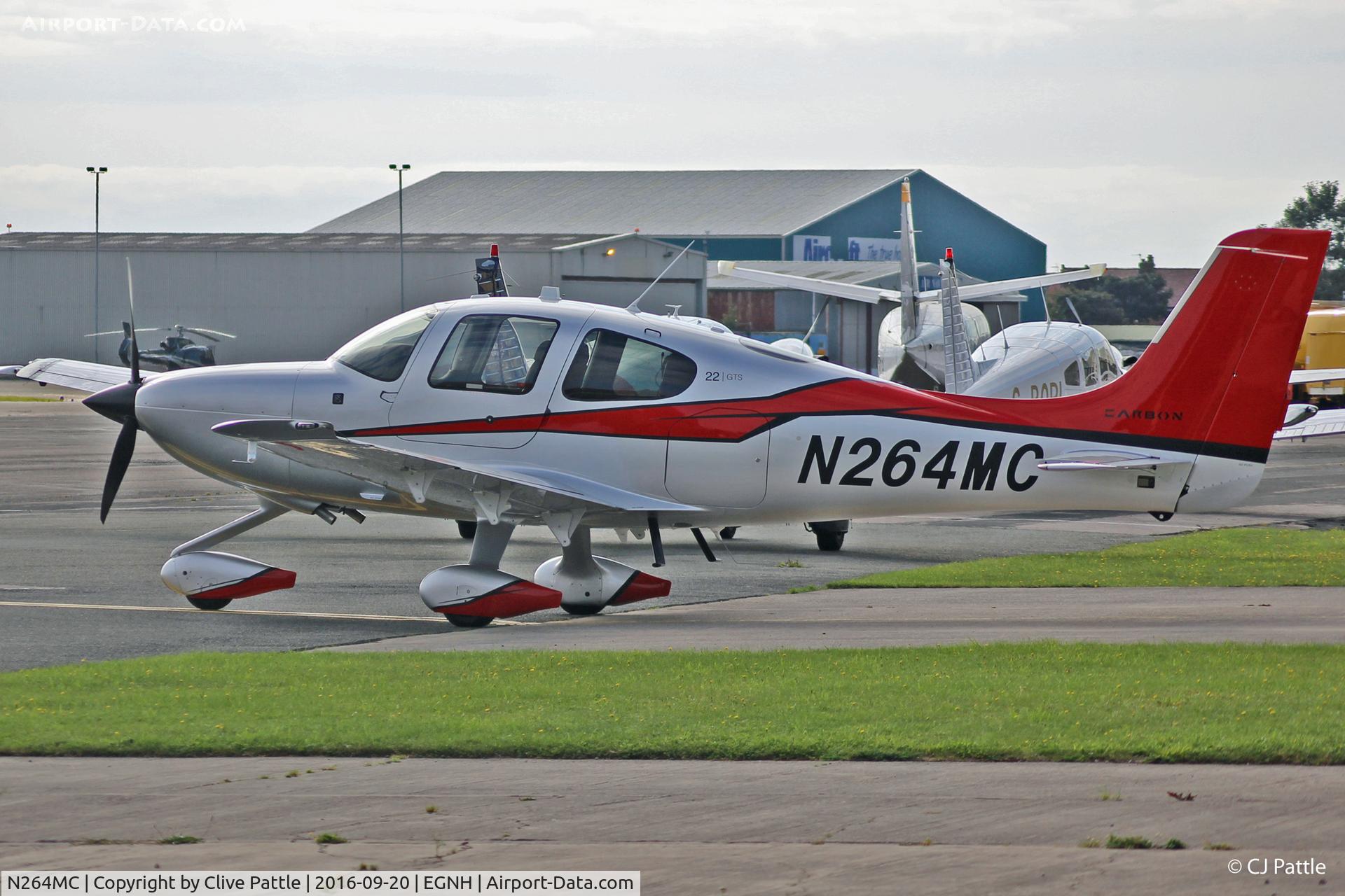 N264MC, 2015 Cirrus SR22  GTS Carbon C/N 4179, Parked up at Blackpool EGNH