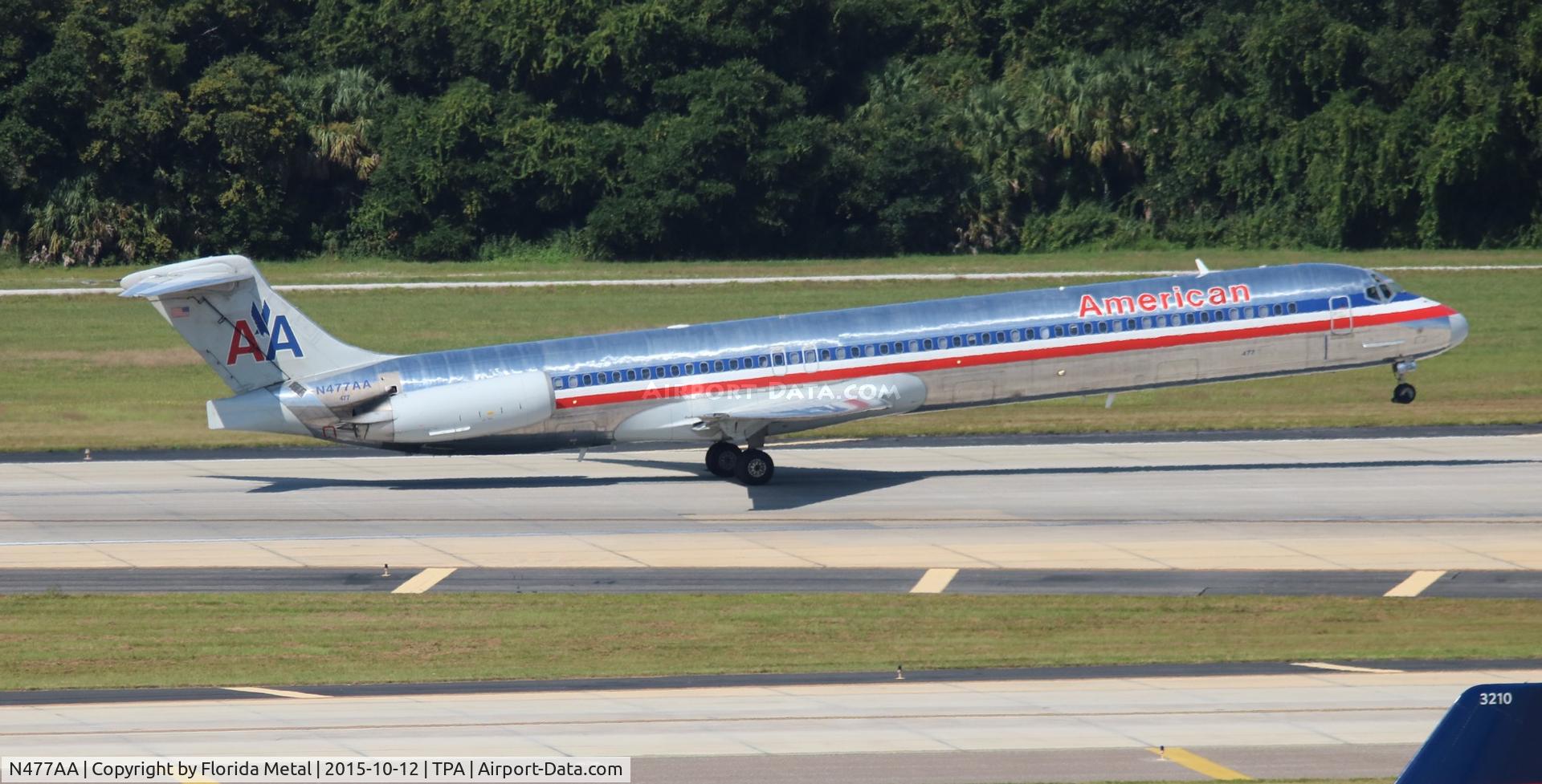 N477AA, 1988 McDonnell Douglas MD-82 (DC-9-82) C/N 49652, American