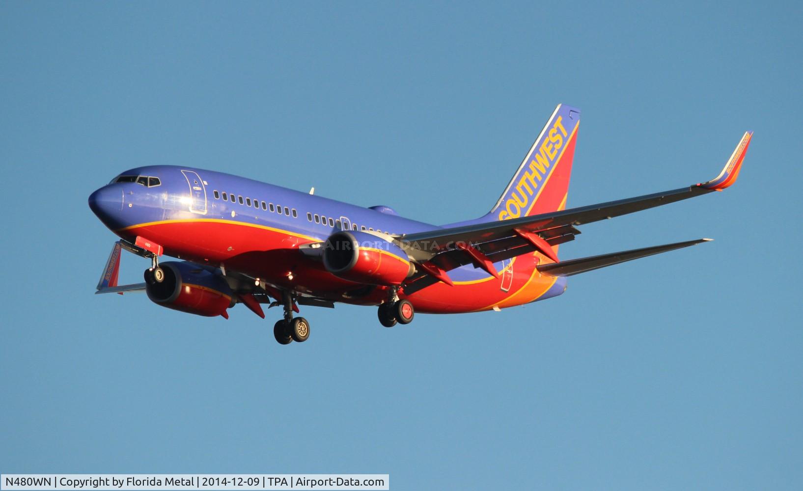 N480WN, 2004 Boeing 737-7H4 C/N 33998, Southwest