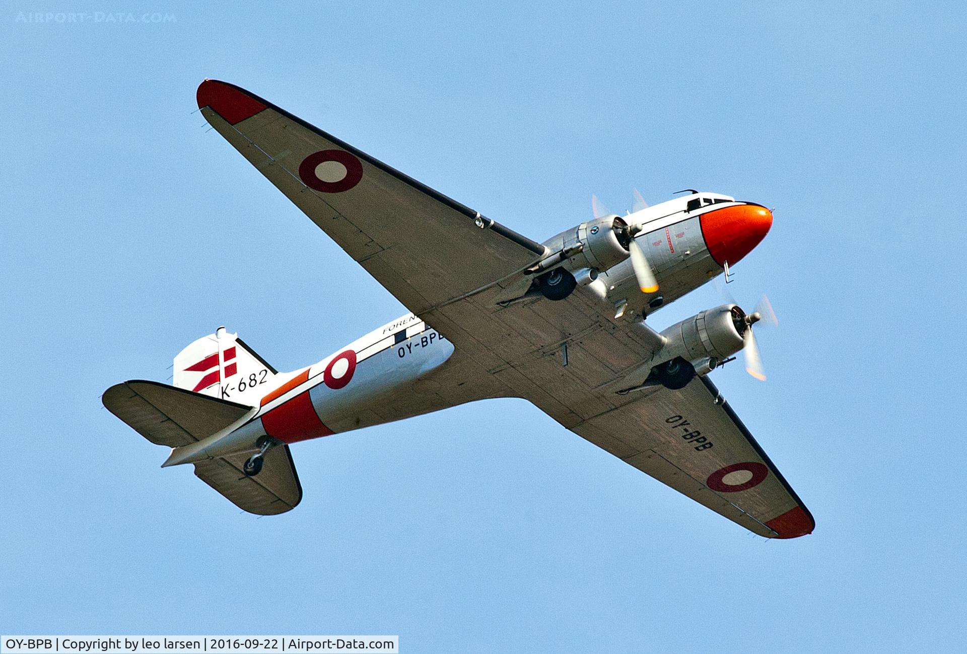 OY-BPB, 1943 Douglas C-47A-85-DL (DC-3A) Skytrain C/N 20019, Roskilde 22.9.16