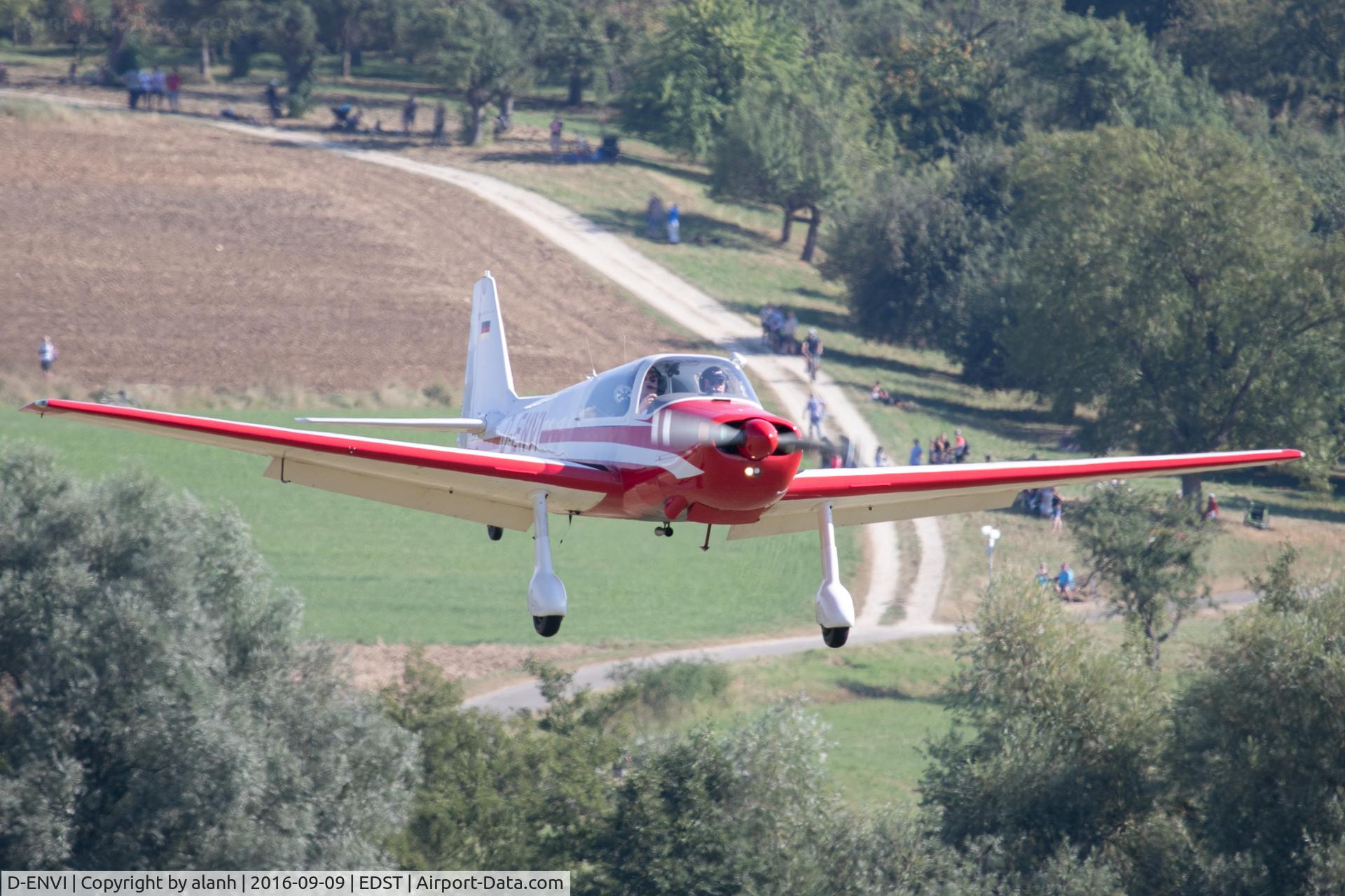 D-ENVI, 1963 Bolkow Bo-207 C/N 283, Final approach for the 2016 Hahnweide Oldtimer Fliegertreffen