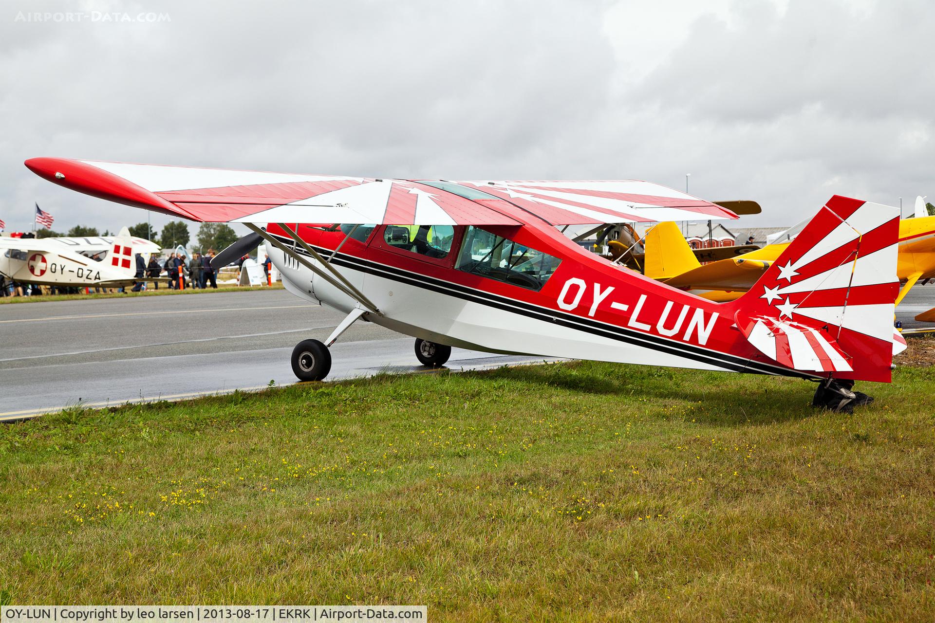 OY-LUN, 1995 American Champion 8KCAB Decathlon C/N 763-96, Roskilde Air Show 17.8.13