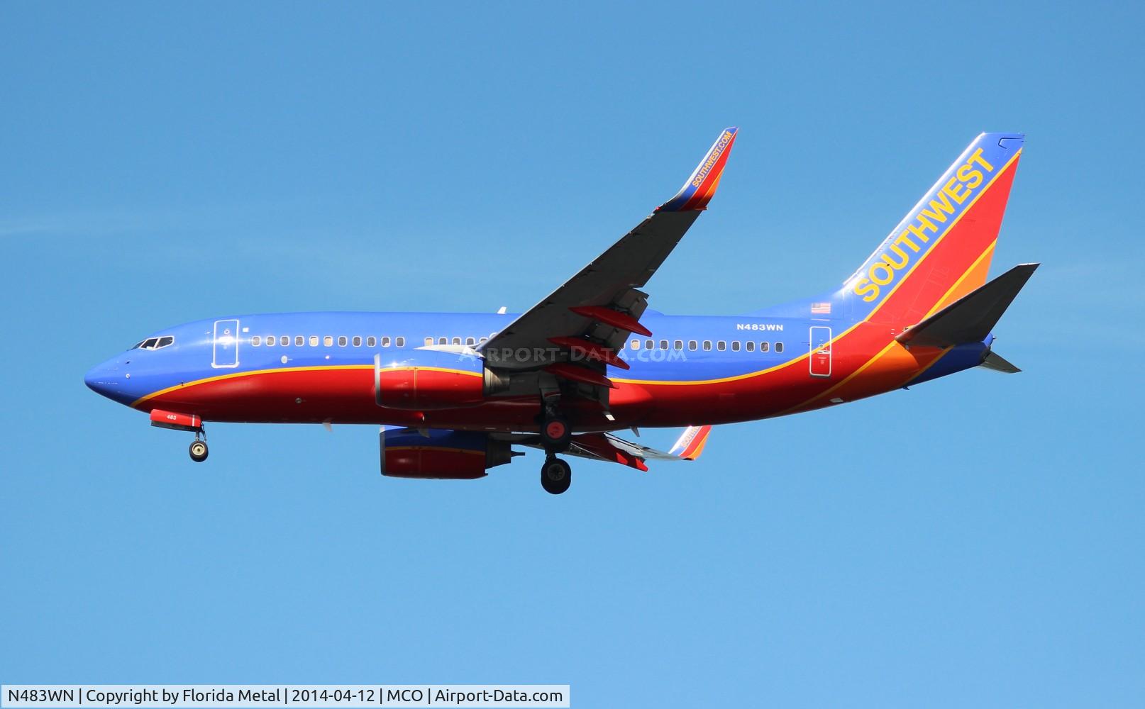 N483WN, 2004 Boeing 737-7H4 C/N 32472, Southwest