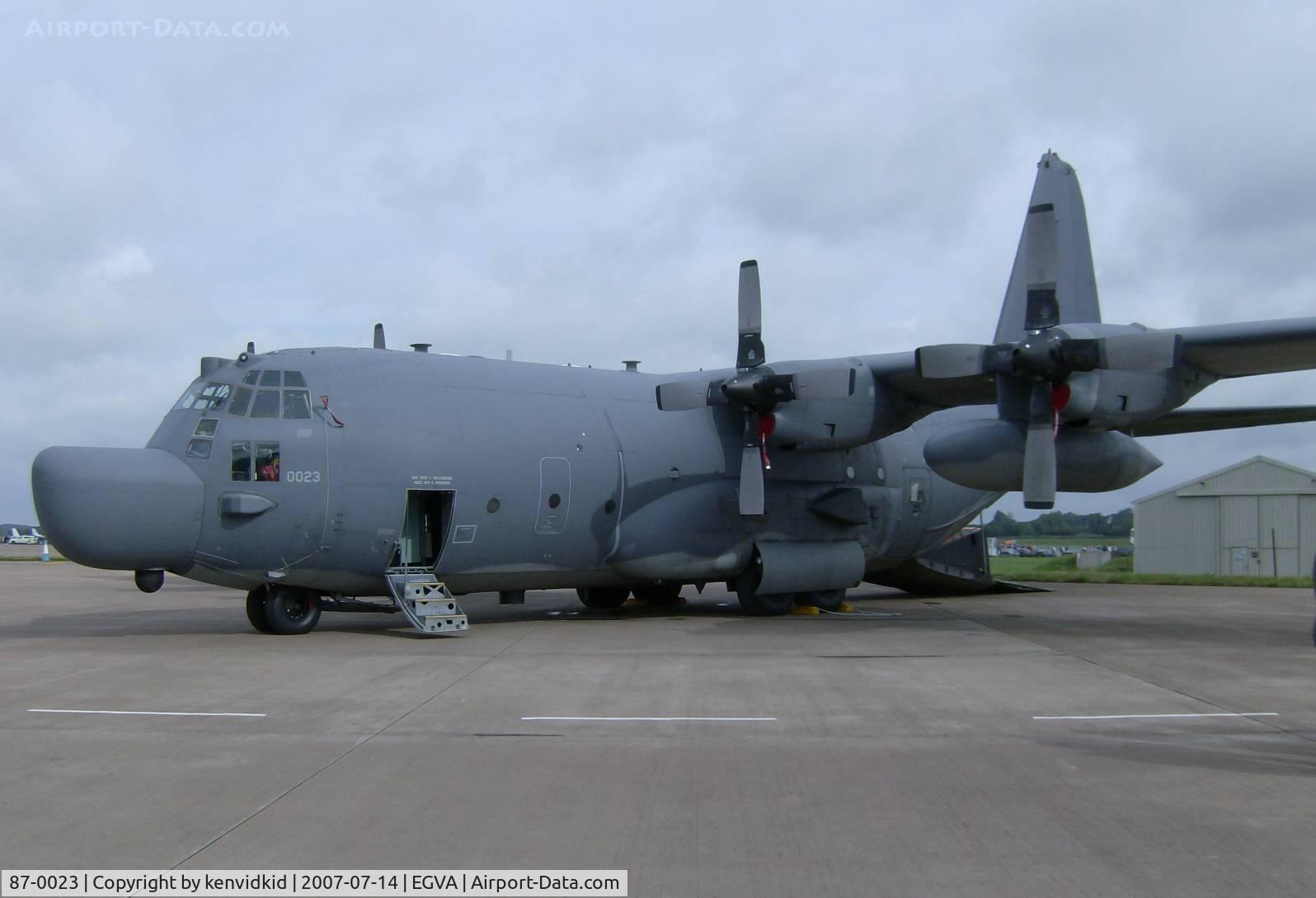 87-0023, 1986 Lockheed MC-130H Combat Talon II C/N 382-5091, On static display at 2007 RIAT.