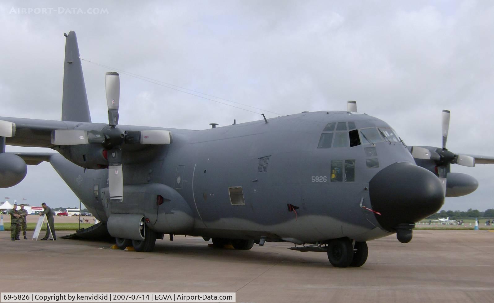 69-5826, 1969 Lockheed MC-130P Combat Shadow C/N 382-4375, On static display at 2007 RIAT.