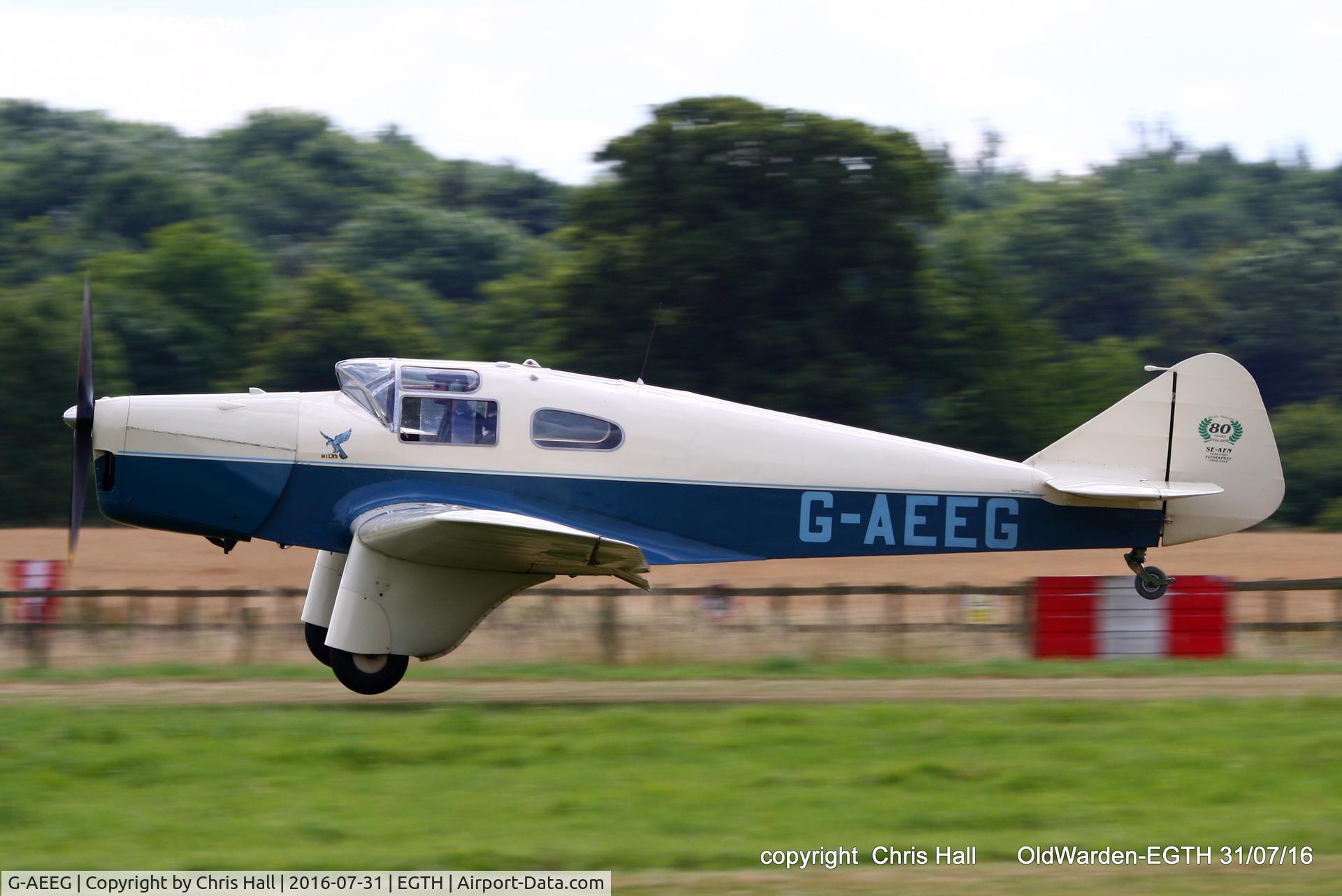 G-AEEG, 1936 Miles M-3A Falcon Major C/N 216, 