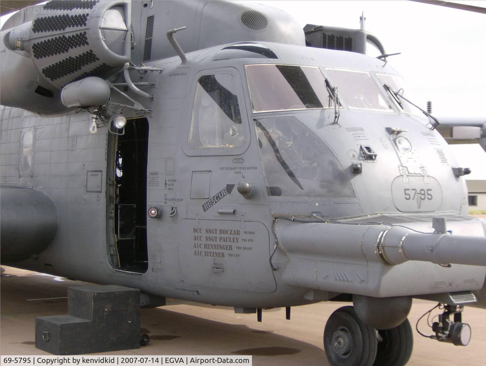 69-5795, 1969 Sikorsky MH-53J Pave Low III C/N 65-250, On static display at 2007 RIAT.