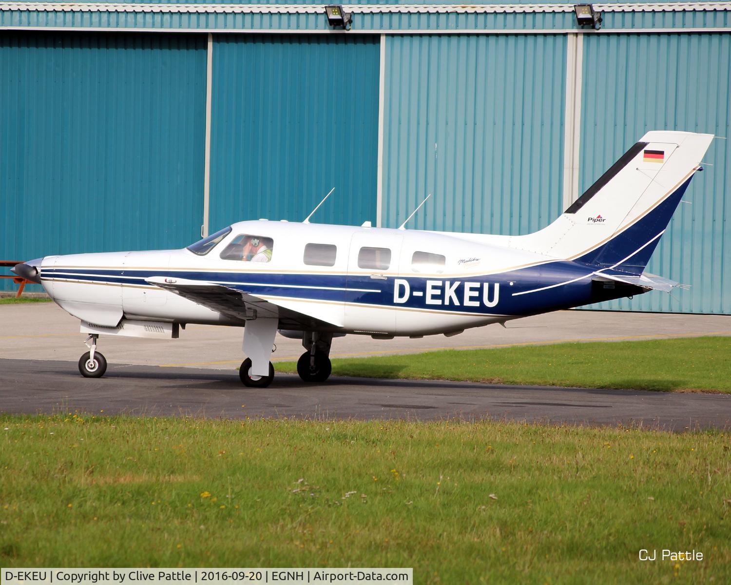 D-EKEU, Piper PA-46-350P Malibu Mirage Malibu Mirage C/N 4636110, At Blackpool EGNH