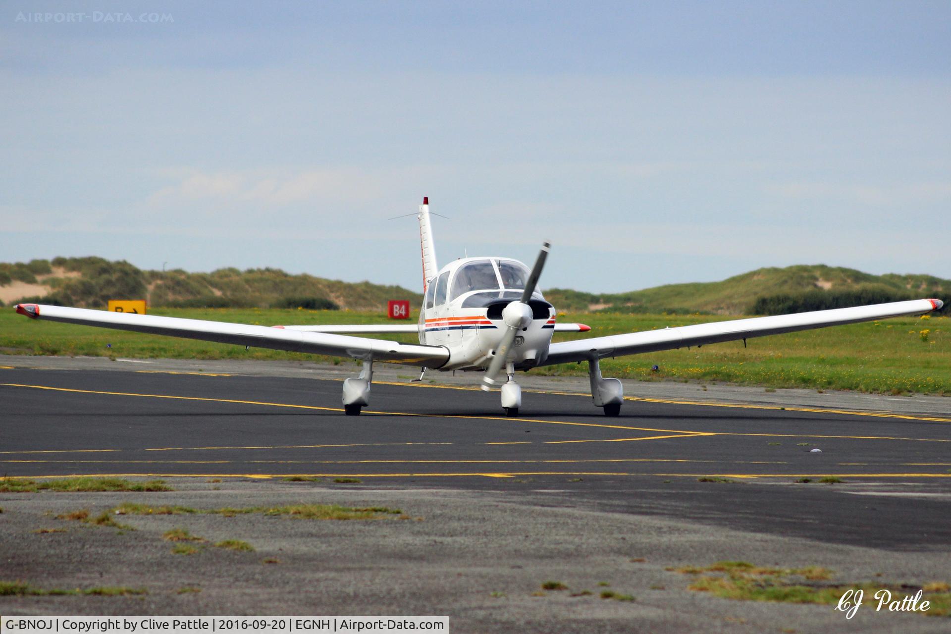 G-BNOJ, 1987 Piper PA-28-161 Cherokee Warrior II C/N 2816018, Blackpool EGNH