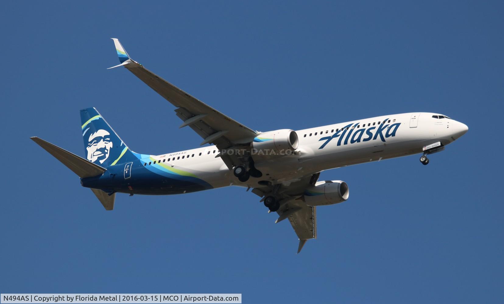 N494AS, 2016 Boeing 737-990/ER C/N 41729, Alaska